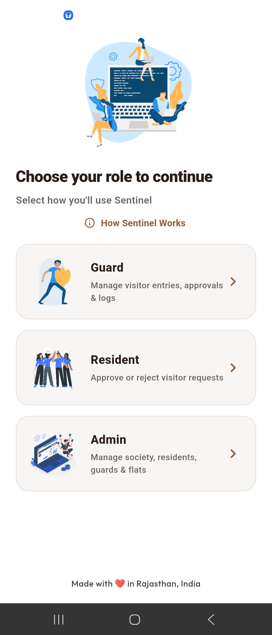 Sentinel Society Management screenshot 2